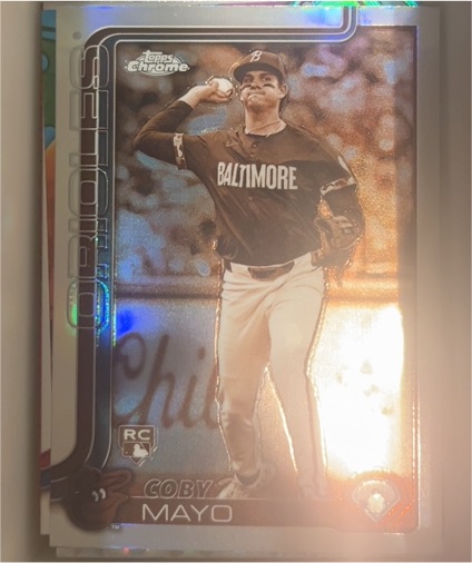 2025 Topps Chrome #120 Coby Mayo — front