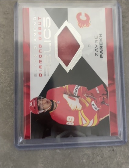 2025-26 Upper Deck Black Diamond #DD-ZP Zayne Parekh Diamond Debut Relics Rookie Patch — front