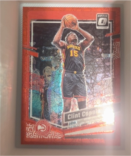 2023-24 Donruss Optic #5 Clint Capela Pink Hyper Prizm — front