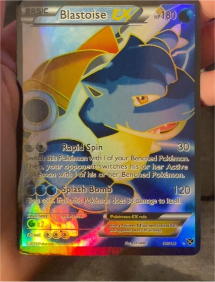 2014 Pokémon XY #142 Blastoise EX — front