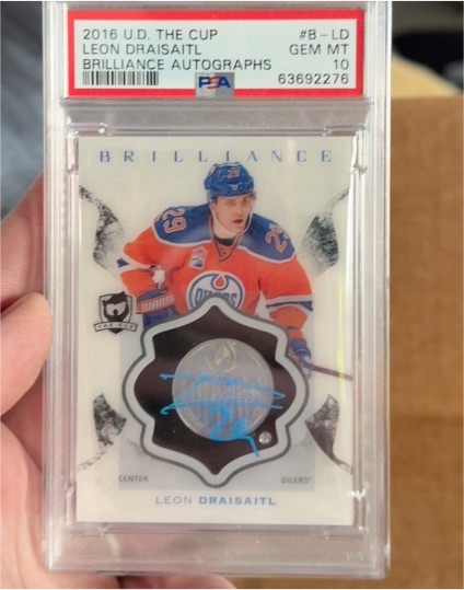 2016 Upper Deck The Cup #B-LD Leon Draisaitl Brilliance Autographs — front