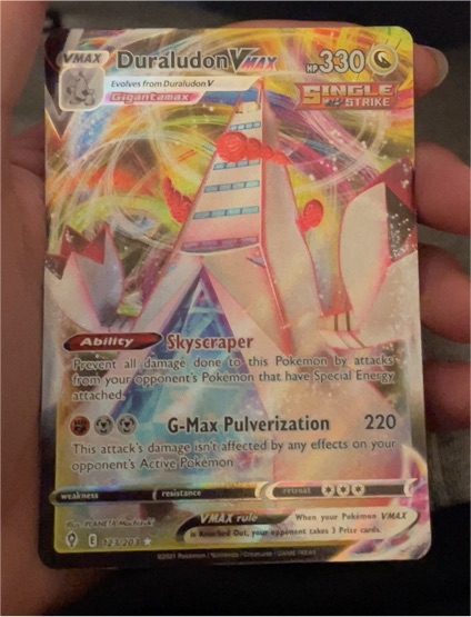 2021 Pokémon TCG Evolving Skies #123 Duraludon VMAX — front