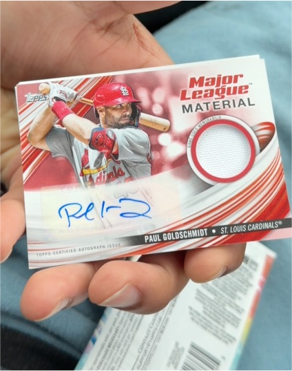 2023 Topps Major League Material Auto #MLMAPG Paul Goldschmidt — front