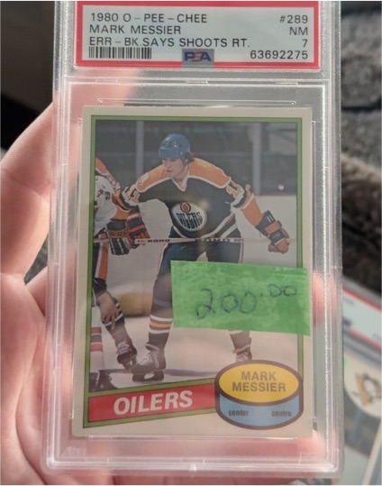 1980 O-Pee-Chee #289 Mark Messier — front