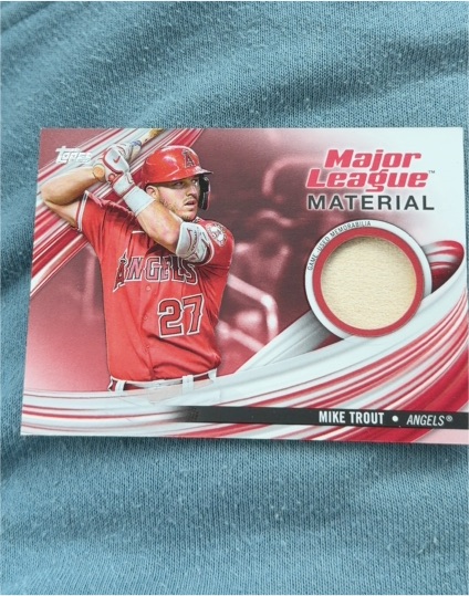 2023 Topps Series 1 Major League Material #MLM-MT Mike Trout — front