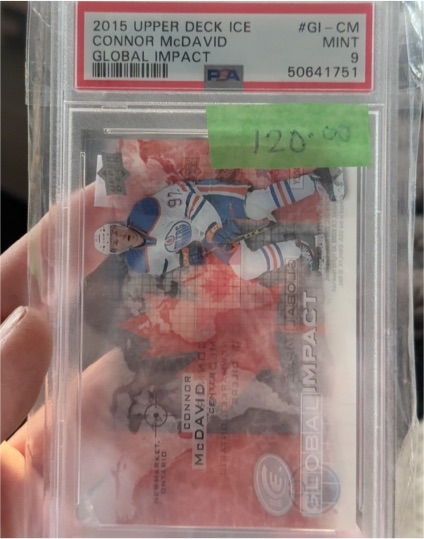 2015 Upper Deck Ice #GI-CM Connor McDavid — front