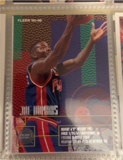 1995-96 Fleer #50 Joe Dumars — front