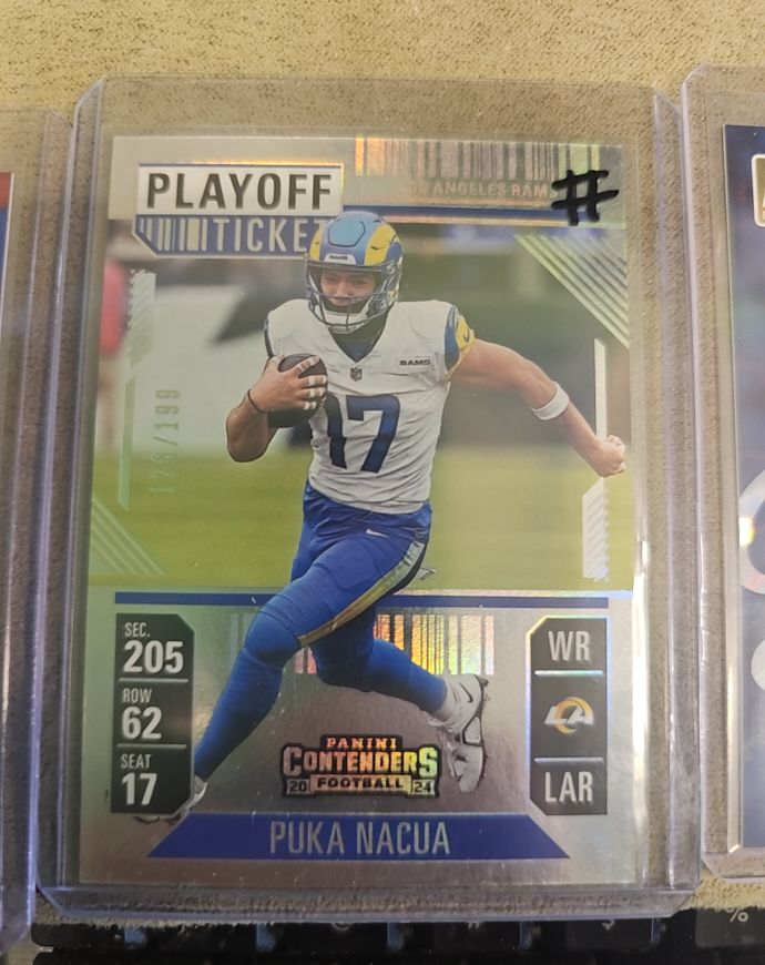 2024 Panini Contenders Playoff Ticket #59 Puka Nacua — front