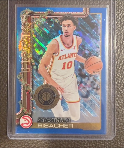 2025-26 Topps Holiday #H49 Zaccharie Risacher — front