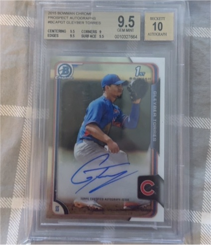 2015 Bowman Chrome #BCAP-GT Gleyber Torres — front