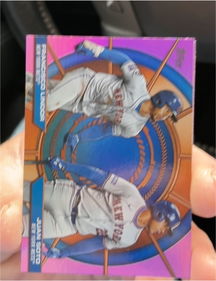 2025 Topps Series 2 #DD-5 Pete Alonso / Francisco Lindor Dynamic Duos — front