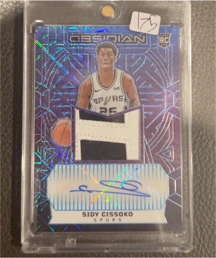 2023-24 Panini Obsidian Rookie Jersey Ink Sidy Cissoko — front