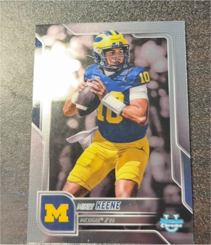 2025 Bowman Chrome University #184 Mikey Keene — front