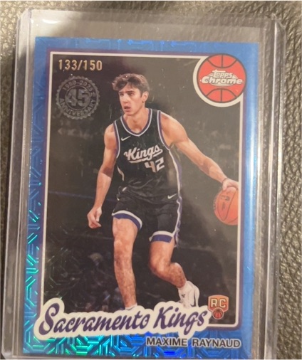 2025-26 Topps #80BK-85 Maxime Raynaud 1980-81 Topps Basketball — front