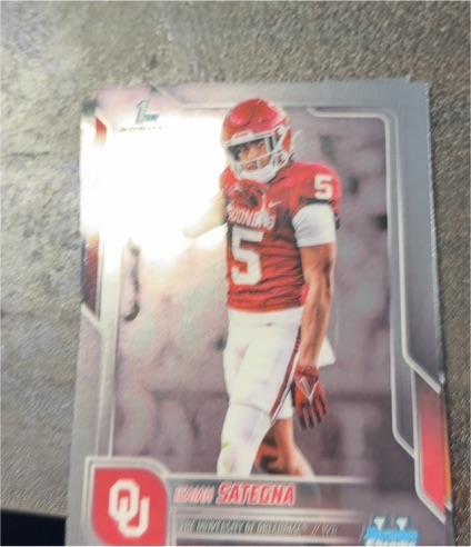 2025 Bowman University Chrome #48 Isaiah Sategna — front