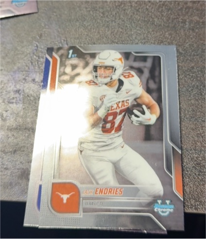 2025 Bowman University Chrome #78 Jack Endries — front
