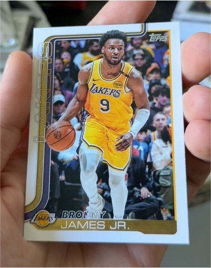 2025-26 Topps #152 Bronny James Jr. — front