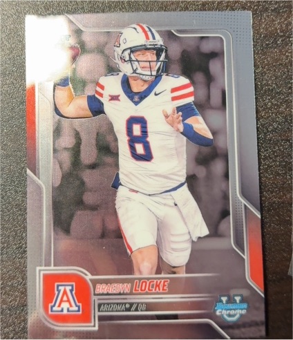2025 Bowman Chrome University #40 Braedyn Locke — front