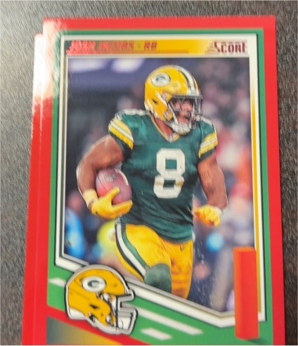 2025 Panini Score #8 Aaron Jones — front