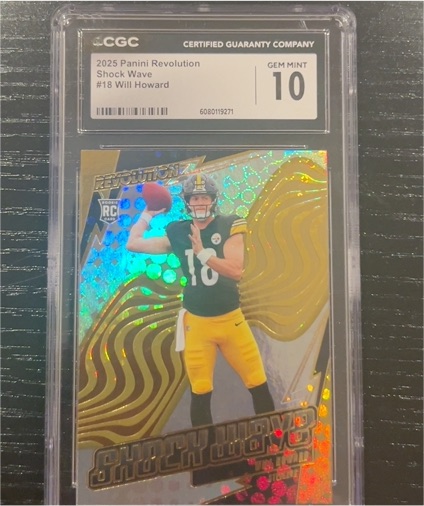 2025 Panini Revolution Shock Wave #18 Will Howard — front