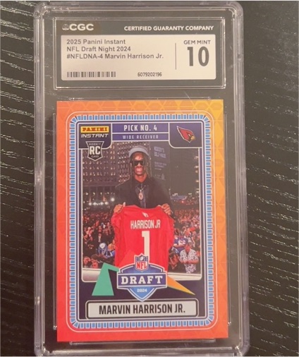 2025 Panini Instant NFL Draft Night 2024 #NFLDNA-4 Marvin Harrison Jr. — front