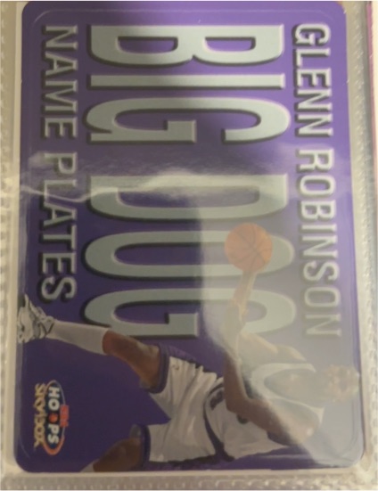1999-00 Hoops #6NP Glenn Robinson Name Plates — front