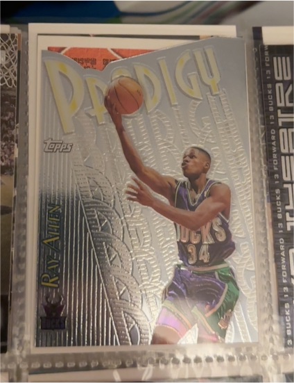 1999 Topps #PR10 Ray Allen Prodigy Die Cut — front