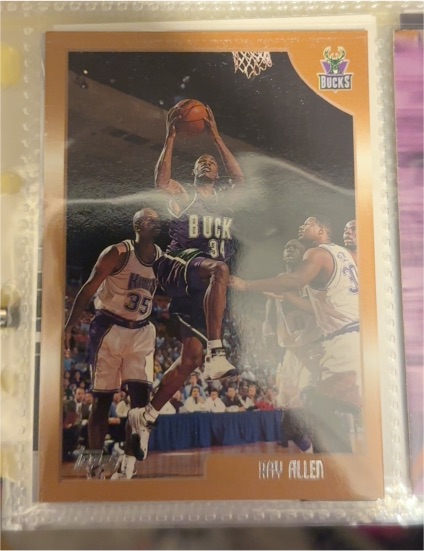 1998-99 Topps #5 Ray Allen Milwaukee Bucks — front