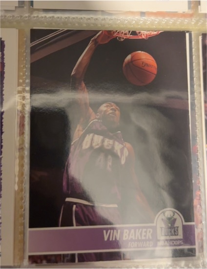 1994-95 Hoops #116 Vin Baker Milwaukee Bucks — front