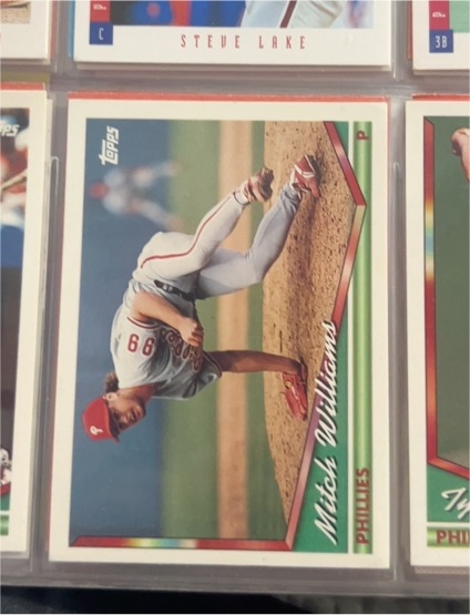 1994 Topps #114 Mitch Williams — front