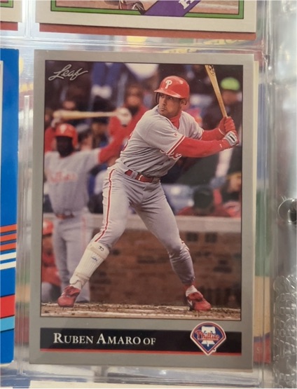 1990 Leaf Ruben Amaro #unknown — front