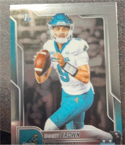 2025 Bowman Chrome University #199 Emmett Brown Coastal Carolina Chanticleers — front