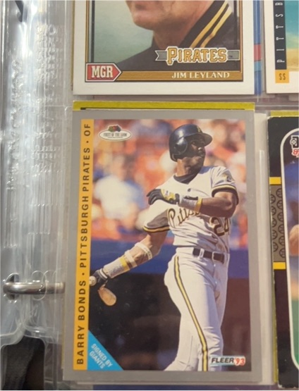 1993 Fleer #6 Barry Bonds — front