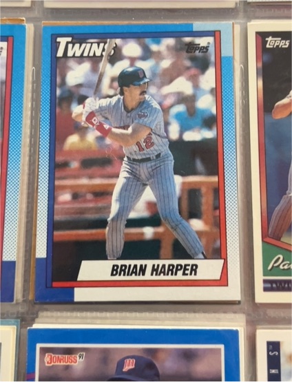 1990 Topps #47 Brian Harper — front