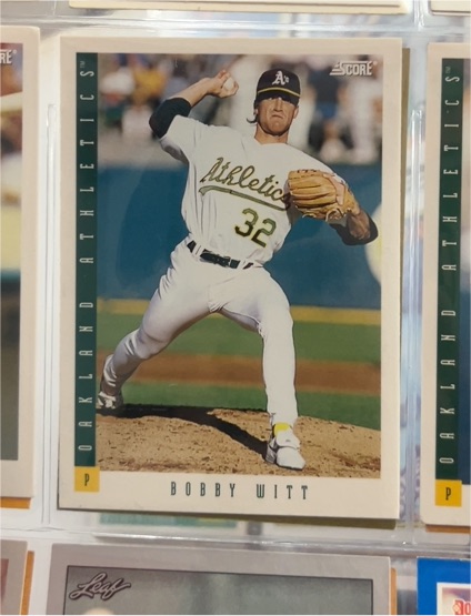 1993 Score #150 Bobby Witt — front