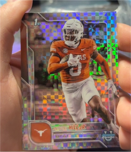 2025 Bowman Chrome University #84 Anthony Hill Jr. — front