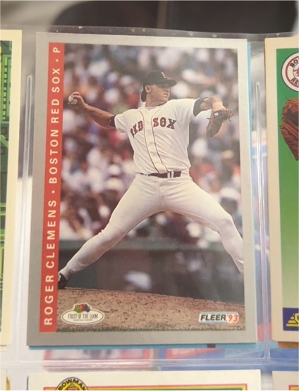 1993 Fleer #177 Roger Clemens Boston Red Sox — front