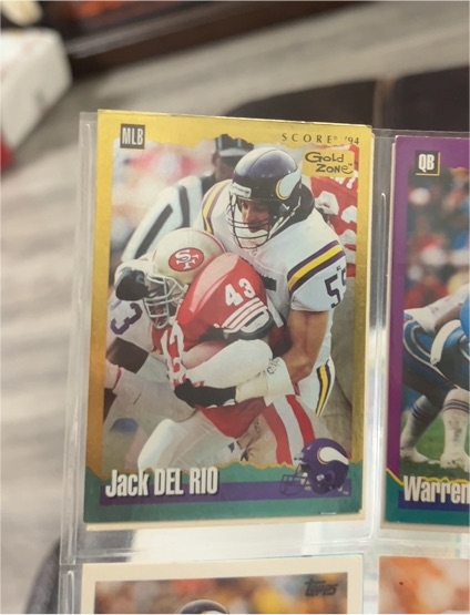 1994 Score Gold Zone #53 Jack Del Rio — front