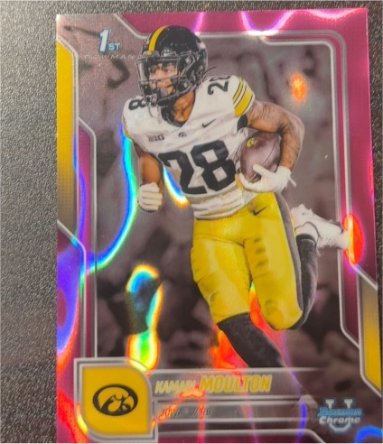 2025 Bowman University Chrome #5 Kamari Moulton — front