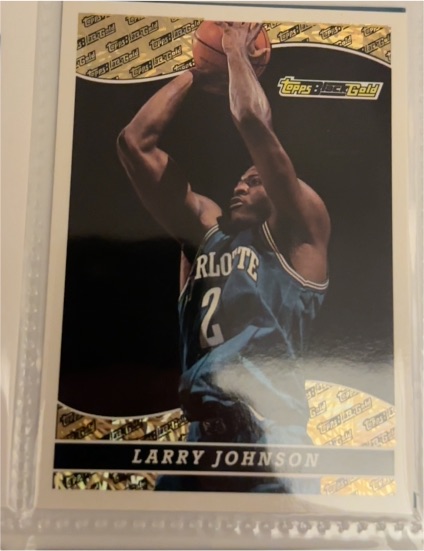 1993-94 Topps Black Gold #9 Larry Johnson — front