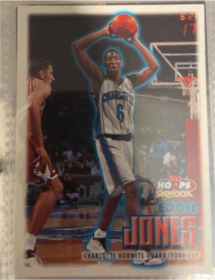 1999-00 SkyBox NBA Hoops #101 Eddie Jones — front