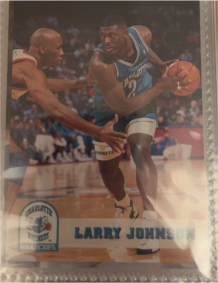 1993-94 Skybox NBA Hoops #22 Larry Johnson — front