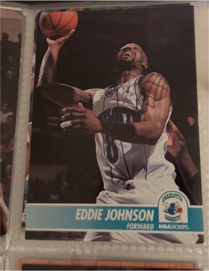1994-95 Hoops #20 Eddie Johnson — front