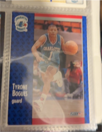 1991-92 Fleer #17 Tyrone Bogues — front