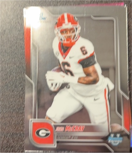 2025 Bowman Chrome University #173 Josh McCray — front