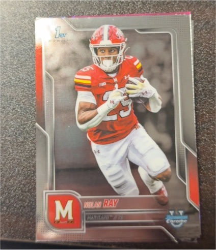 2025 Bowman University Chrome #77 Nolan Ray — front