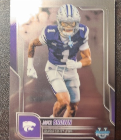 2025 Bowman University Chrome #71 Jayce Brown — front