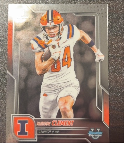 2025 Bowman University Chrome #73 Hudson Clement — front