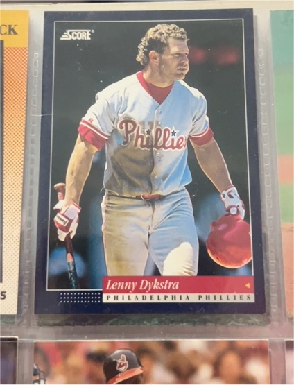 1994 Score #60 Lenny Dykstra — front