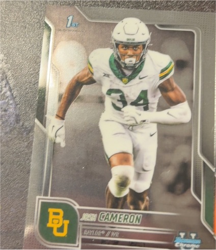 2025 Bowman Chrome University #60 Josh Cameron — front